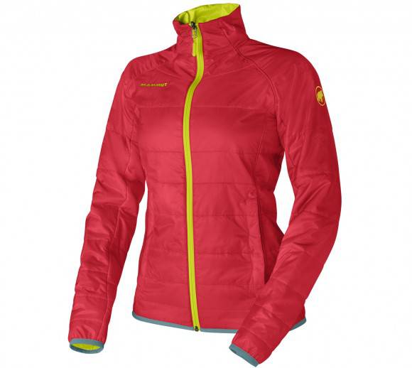 Giacca Runbold Mammut reversibile, versione donna rosso/lime