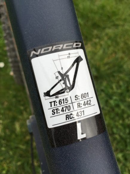 Norco Sight C 7.3 geometrie