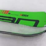 Dettaglio della spatola e del fianco dello Sci Elan RGSX Waveflex