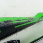 Dettaglio della serigrafia ondulata dello Sci Elan RGSX Waveflex
