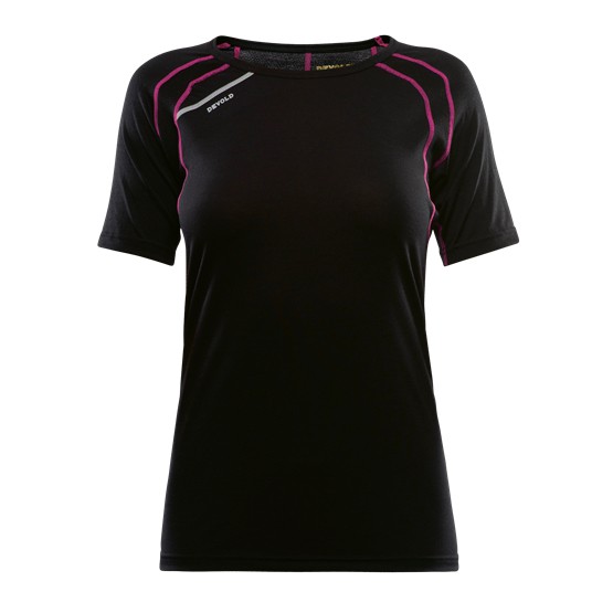 La verisone nera dello strato intimo Devold Energy woman T-shirt
