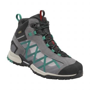 La scarpa Garmont Mystic Mid Surround nella versione verde/grigio