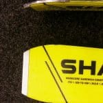 Dettaglio della coda e della lamina dello Sci Head Shape SXR
