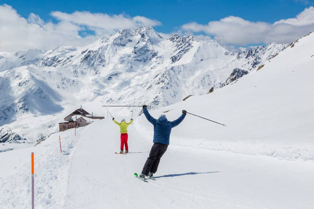 Sciare in libertà in Val Senales