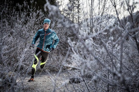 In azione su terreno invernale