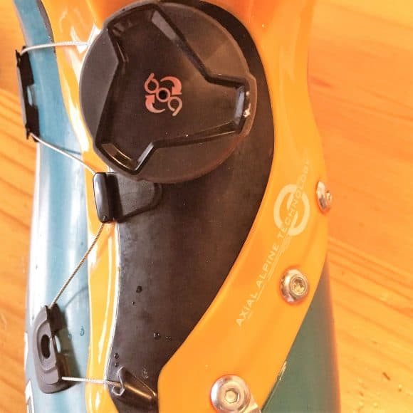 Sistema di chiusura di Scarpa F1