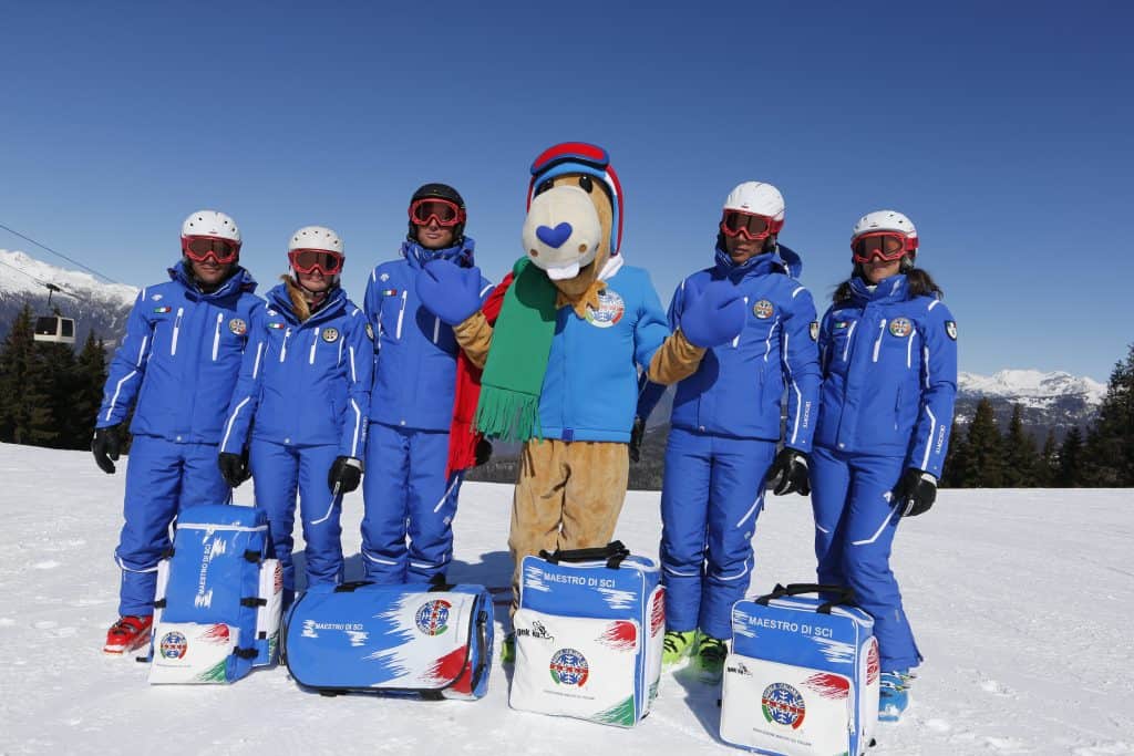Leo Monthy, la mascotte della Scuola Italiana Sci, ®AMSI Lombardia