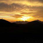 Gea, paesaggi al tramonto lungo l'Appennino