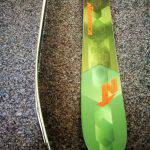 Dettaglio della spatola dello sci Nordica Navigator 90