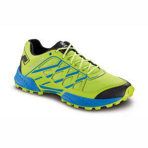 Scarpa Neutron da trail running, colore Lime Azure