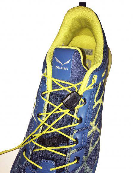 Salewa Multi Track, particolare dell'allacciatura rapida