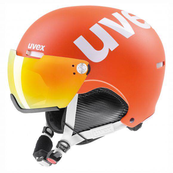 Uvex 500 Visor, casco da sci alpino, versione arancio