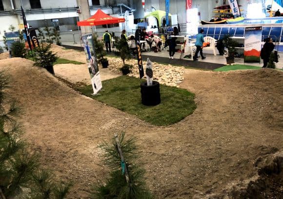 T&O Turismo e Outdoor Festival a Fiere di Parma, edizione 2018. Panoramica della pista multiterreno