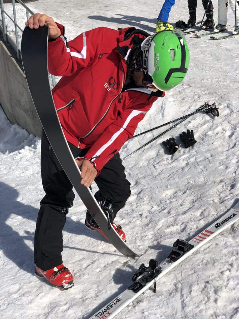 Best of Test 2018 by Rentandgo in Val Senenals, prova flessionalità dello sci