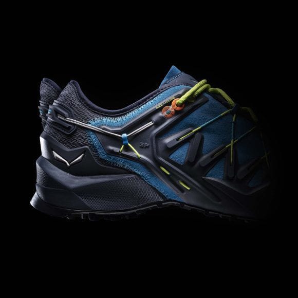 Vista del particolare Switchfit della scarpa Salewa Wildfire Edge