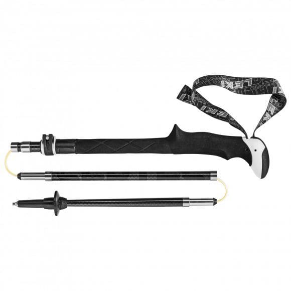 Leki Black Series Micro Vario Carbon, ripiegabile in 3 pezzi