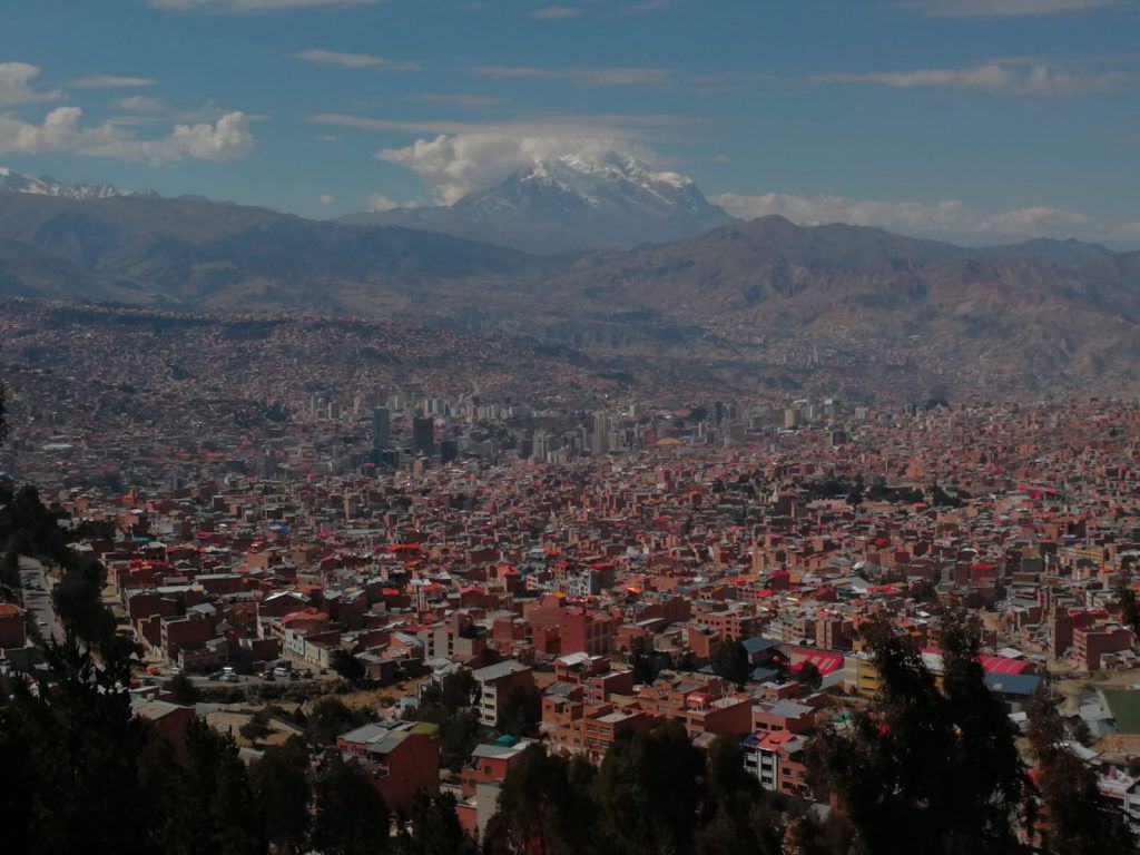 L'Illimani da La Paz
