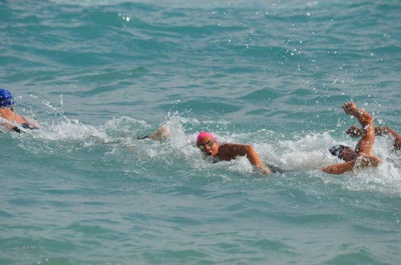 Cecilia Canneva, in una gara di triathlon