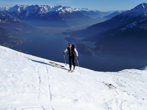 Paolo Lietti, in salita alpinistica