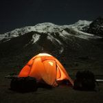 Ferrino Pilier 3 sull'altopiano del campo base dell'Illimani