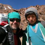 Ferrino Malatrà Jacket Man durante il trekking di avvicinamento in Bolivia