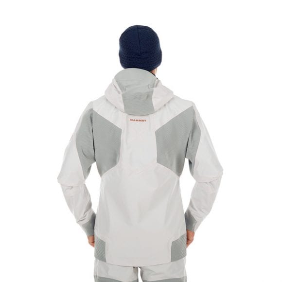 La giacca Mammut Nordwand Flex, da sci alpinismo e freeride, colore "Marble-Granit", vista posteriore