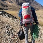 L'avvicinamento al campo base dell'Illimani a 4.500 mt. con lo zaino Ferrino Radical 80+10