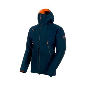 La giacca Mammut Nordwand Flex, da sci alpinismo e freeride, colore "Night"