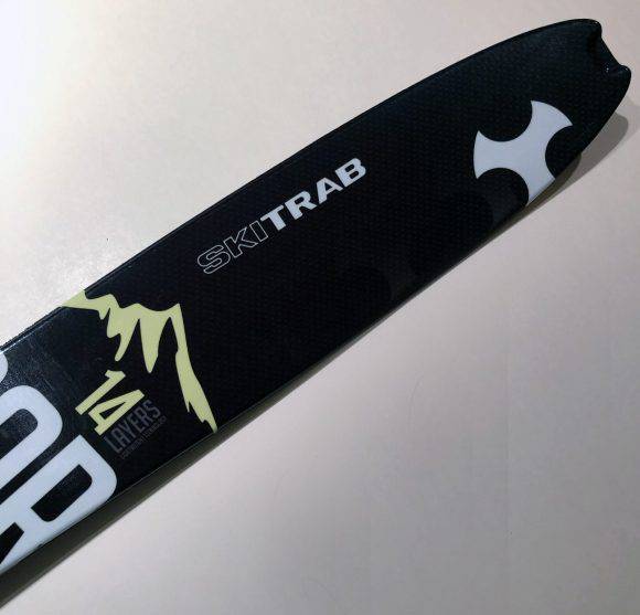 Ski Trab Altavia Carbon, la spatola con alloggio per aggancio pelli