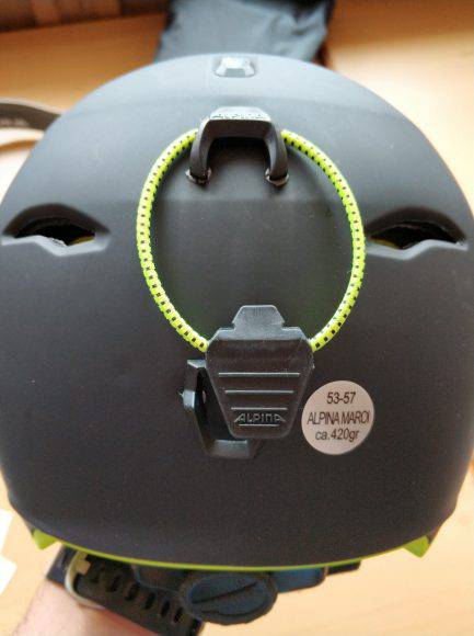 Gancio ad elastico per la maschera