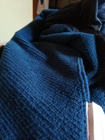 Aspetto della fibra Kapok internamente alla giacca