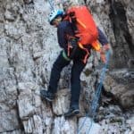 Salewa Apex Wall 38 scendendo in doppia