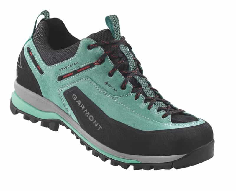 Garmont Dragontail Tech GTX in versione grigio/verde, da donna