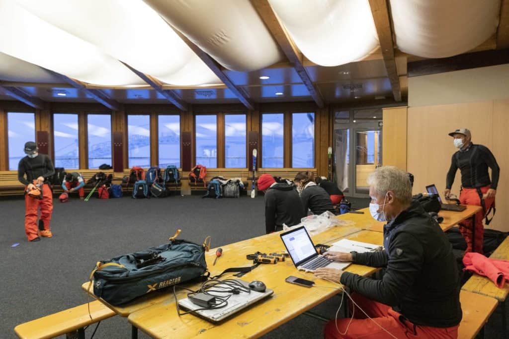 Il nostro ufficio al Grawand (3200 metri)