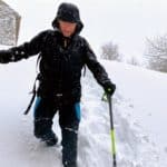 Ciaspolata a Bardineto (Sv), durante il test della maglia termica Stay Warm di Silverskin