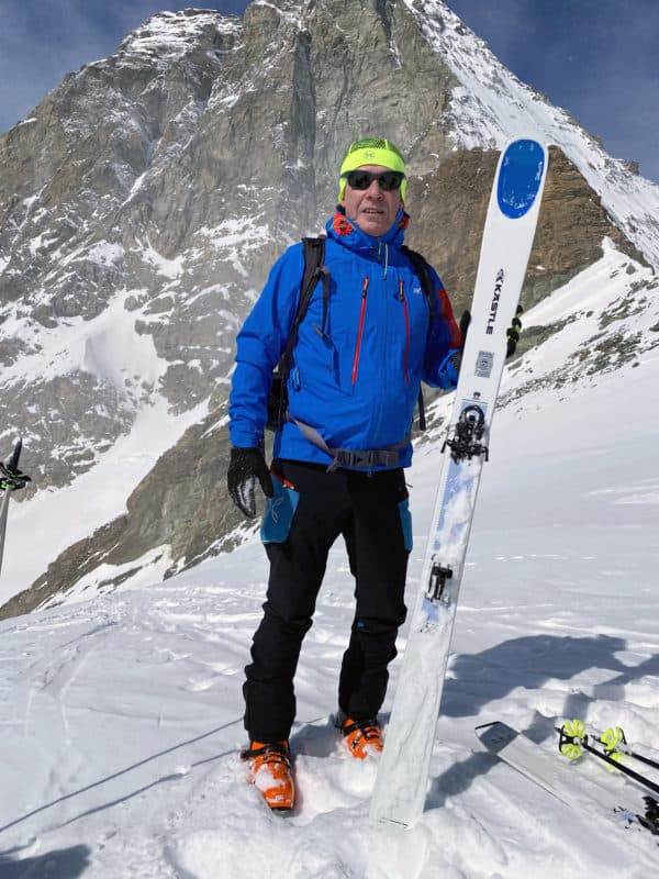 Alfredo Tradati, salita al colle del Furggen a Cervinia, marzo 2021