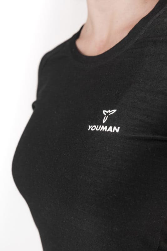 Youman Tee in colore nero