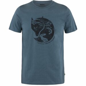 Fjällräven Arctic Fox T-shirt, maglietta in cotone biologico, in blu