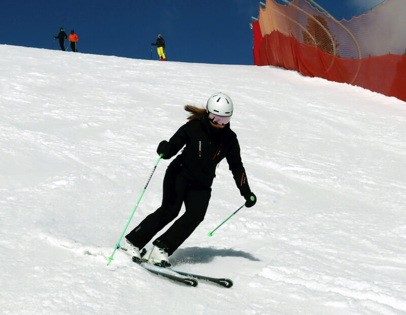 Francesca Lazzarini, maestra di sci della scuola di Carezza.