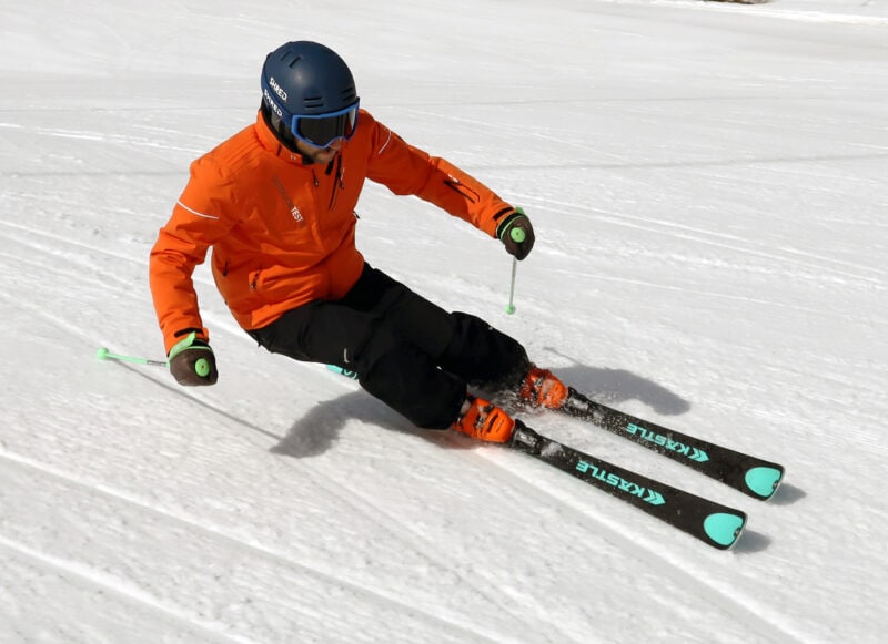 Il tester Jacopo Damian durante il test del Kaestle RX12.