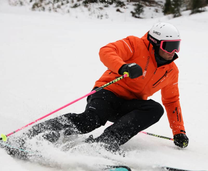 Ermanno Damian sulla pista Agnello di Pampeago.
