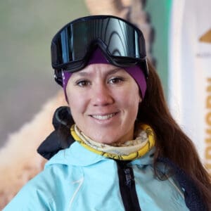 Sophie Pession, maestra di sci a Cervinia.