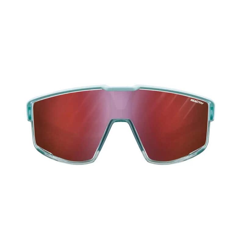 Julbo Fury, la lente Reactiv HC in pieno sole diventa rossa.