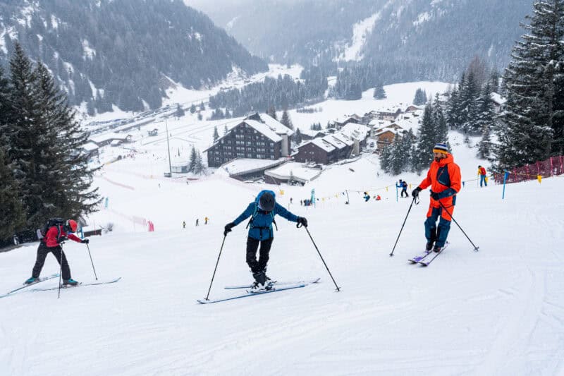Un momento della Skimo School di Skimofestival 2025. (Ph. G. Meneghello)