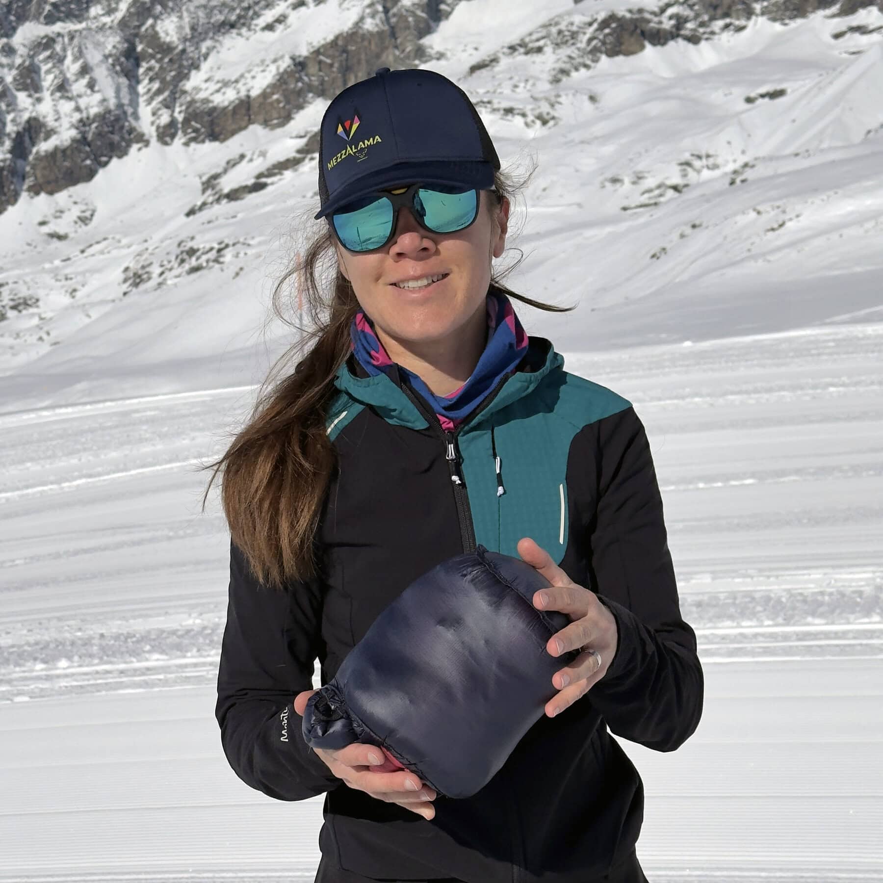 Il sacco di contenimento, pronto per lo zaino.