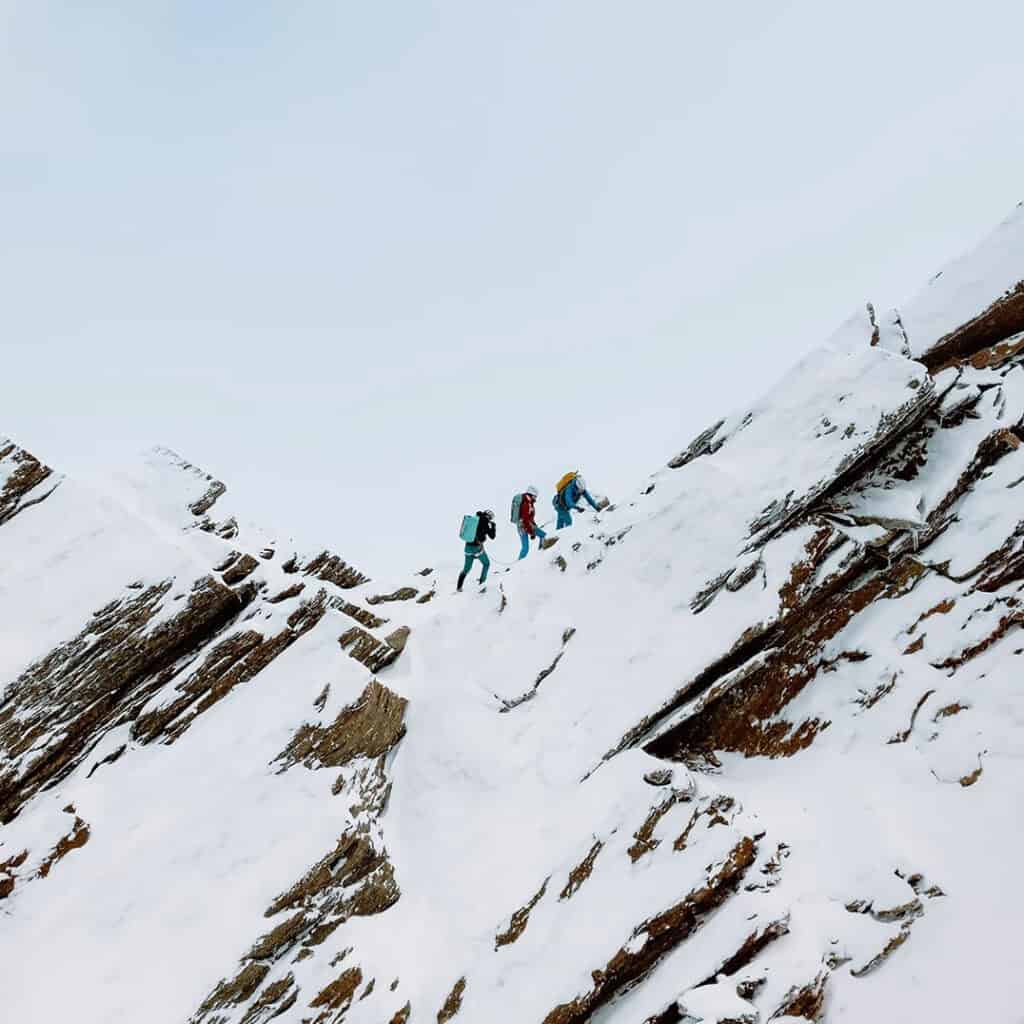 Deuter al fianco degli alpinisti.