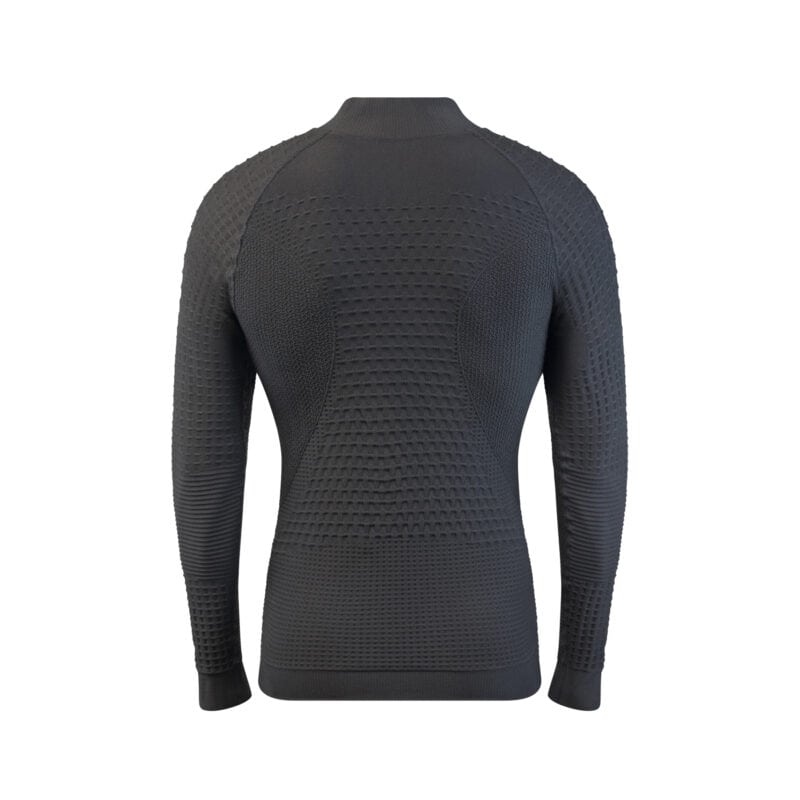 Maglia Black Thermo uomo in nero, posteriore.