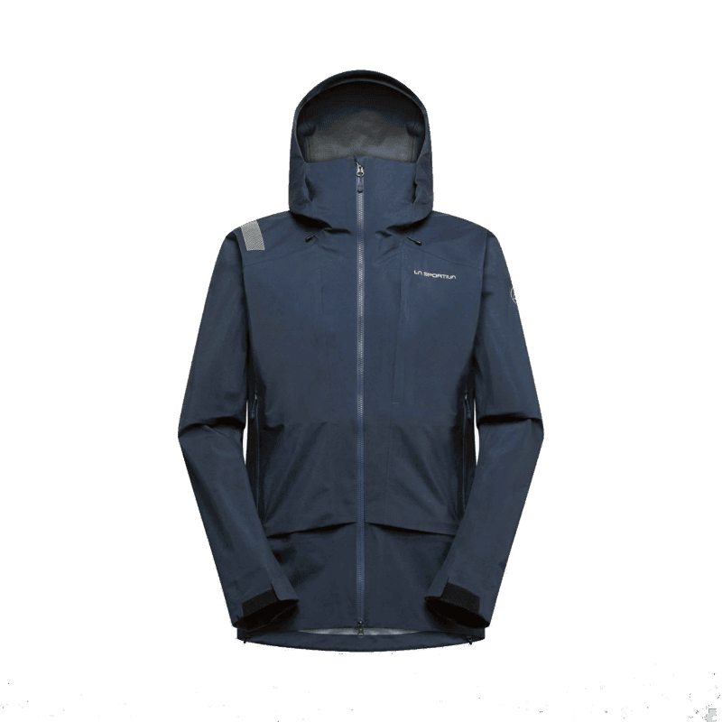 Impermeabile da escursionismo con cappuccio, resistente alle intemperie, ideale per outdoor.