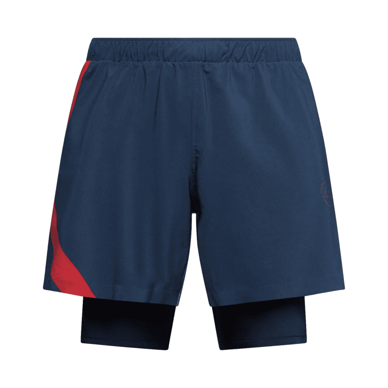 La Sportiva Flow 5" Short M pantaloncini trail running uomo Night/Chili