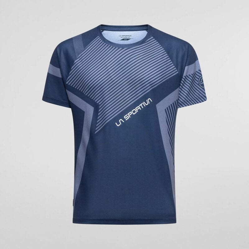 La Sportiva Flow T-Shirt M trail running uomo Night/Stone